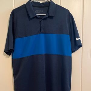 Large Blue Nike Golf Polo